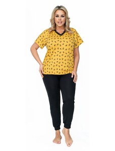 Donna Pyjamas Queen Plus Size Mustard