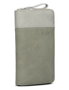 Zwei peňaženka Eva EV2 FAN sivo-zelená
