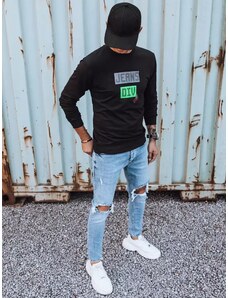 Black men's sweatshirt with Dstreet print