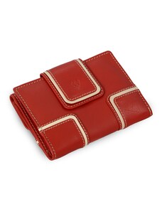 Arwel Červená dámská kožená peněženka se dvěma klopnami 511-9748-31/82