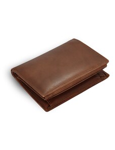Arwel Tmavě hnědá pánská kožená peněženka se zajištěním dokladů 514-7424-47
