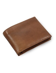 Arwel Tmavě hnědá pánská kožená peněženka s vnitřní zápinkou 513-4404A-47