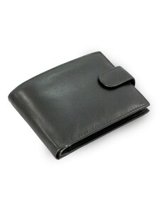 Arwel Černá pánská kožená peněženka se zápinkami 513-4404-60