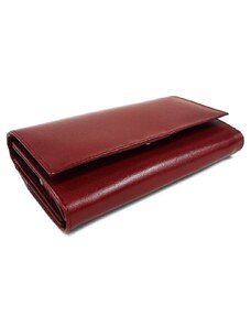 Arwel Tmavě červená dámská kožená klopnová peněženka 511-2121-31