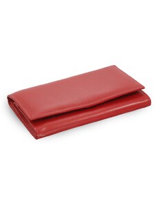Arwel Červená dámská kožená psaníčková peněženka s klopnou 511-4027-31