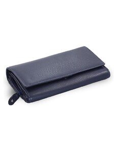 Arwel Modrá dámská psaníčková kožená peněženka s klopnou 511-2120-97