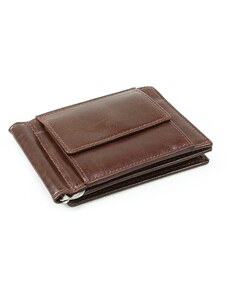 Arwel Tmavě hnědá pánská kožená peněženka - dolarovka 519-8103-47