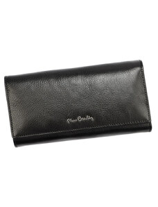 Čierna dámska kožená peňaženka s mincovníkom na sponu Pierre Cardin