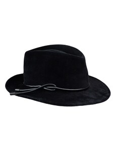 Mayser Dámsky luxusný čierny klobúk z králičej plsti - velúr - Pita