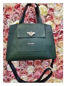 Katrin's Fashion Zelená kabelka do ruky Prestige