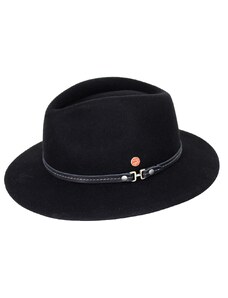 Cestovný nekrčivý vodeodolný čierny klobúk Mayser - Mathis Mayser