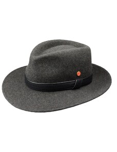 Cestovný nekrčivý vodeodolný šedý klobúk Mayser - Doren