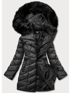 DROMEDAR Čierna dámska zimná bunda (M1621-1)