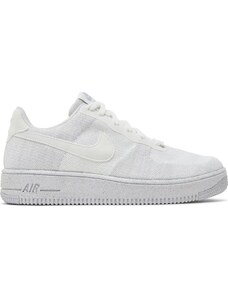 Nike Air Force 1 Crater Flyknit White Wolf Grey (GS)
