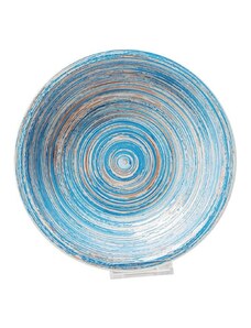 KARE DESIGN Tanier Deep Swirl Blue Ø21 cm