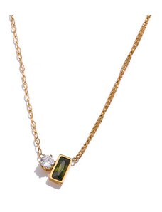 GRACE Jewellery Ocelový náhrdelník Simonita - chirurgická ocel, zirkon