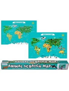 OOTB Stieracia mapa sveta - zvieratá