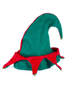 Vianočná čiapka elf s rolničkami pre dospelých