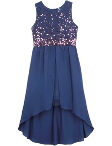 bonprix Sviatočné dievčenské šaty s tylom, farba modrá, rozm. 164