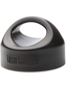 Náhradný uzáver na fľašu Klean Kanteen Wide Loop Cap - brushed stainless/black