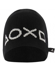 Fashion.uk Detská zimná úpletová čiapka PlayStation - oficiálny licenčný produkt - čierna