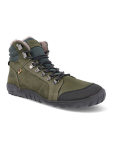 Barefoot zimná obuv Koel - Paul LambWool Khaki green