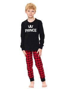 DN Nightwear Chlapčenské pyžamo Prince čierne