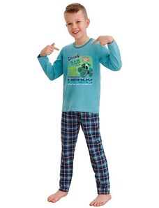 Taro Chlapčenské pyžamo Leo cross power modré