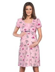 Italian Fashion Materská nočná košeľa Leni ružová