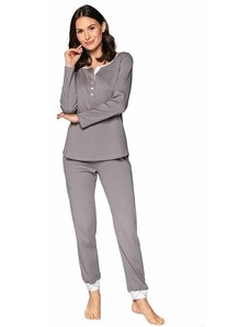 Cana Luxusné dámske pyžamo Debora sivé