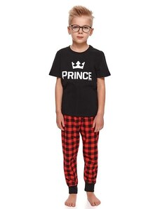 DN Nightwear Chlapčenské pyžamo Prince II čierne