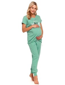 DN Nightwear Materské pyžamo Best mom zelené