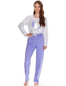 Taro Dievčenské pyžamo Suzan svetle sivé