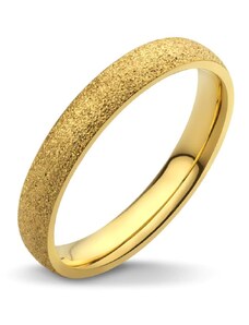 BRUNO Pieskovaný prsteň GOLD S4182