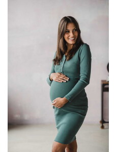 milk & love Tehotenské šaty na dojčenie Tummy Mint