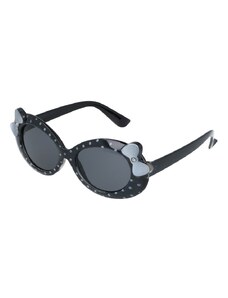 Sunmania Čierno-biele bodkované slnečné okuliare pre deti "Sweet"