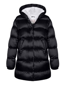 Minoti Dievčenský nylonový kabát Puffa s podšívkou z mikroflísu, Minoti, 12COAT 2, čierny