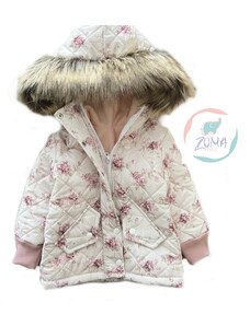 Dievčenská zimná bunda - POWDER PARADISE - 128, Powder pink