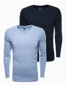 Ombre Clothing Dvojbalenie tričiek s dlhým rukávom Z41-V6