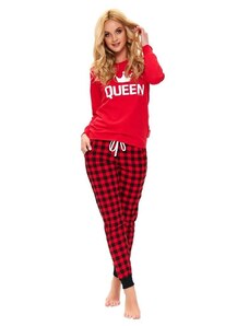 DN Nightwear Dámske pyžamo Queen red long