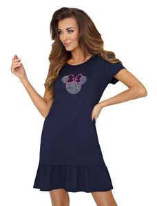 Donna T-shirt with mouse dark blue navy