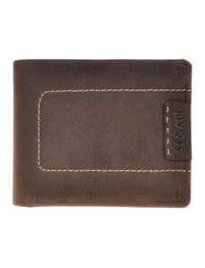 SEGALI Pánska peňaženka kožená SEGALI 50934 hnedá