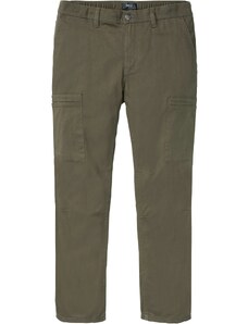 bonprix Strečové termo-nohavice Regular Fit, rovné, farba zelená