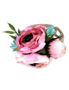 Stoklasa Náramek s květy - 3 pudrová