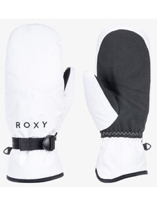 Biele dámske snowboardové rukavice Roxy Jetty Solid Mittens