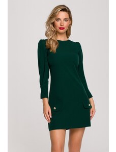 Makover Zelené krátke šaty K148