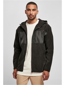 Urban Classics Hooded Micro Fleece Jacket black