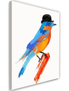 Gario Obraz na plátne Farebný vták v klobúku - Robert Farkas Rozmery: 40 x 60 cm