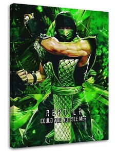 Gario Obraz na plátne Postava hry Mortal Kombat Reptile - SyanArt Rozmery: 40 x 60 cm