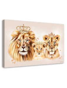 Gario Obraz na plátne Kráľovská levia rodina - Svetlana Gracheva Rozmery: 60 x 40 cm